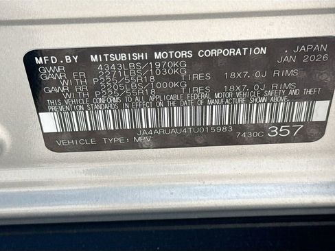 New 2026 Mitsubishi Outlander Sport ES image 30