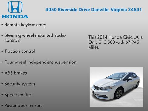 Used 2014 Honda Civic LX image 17
