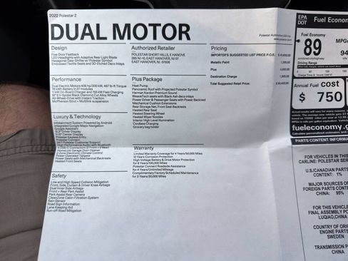 Used 2022 Polestar Polestar 2 w/ Plus Package AWD/4WD image 25