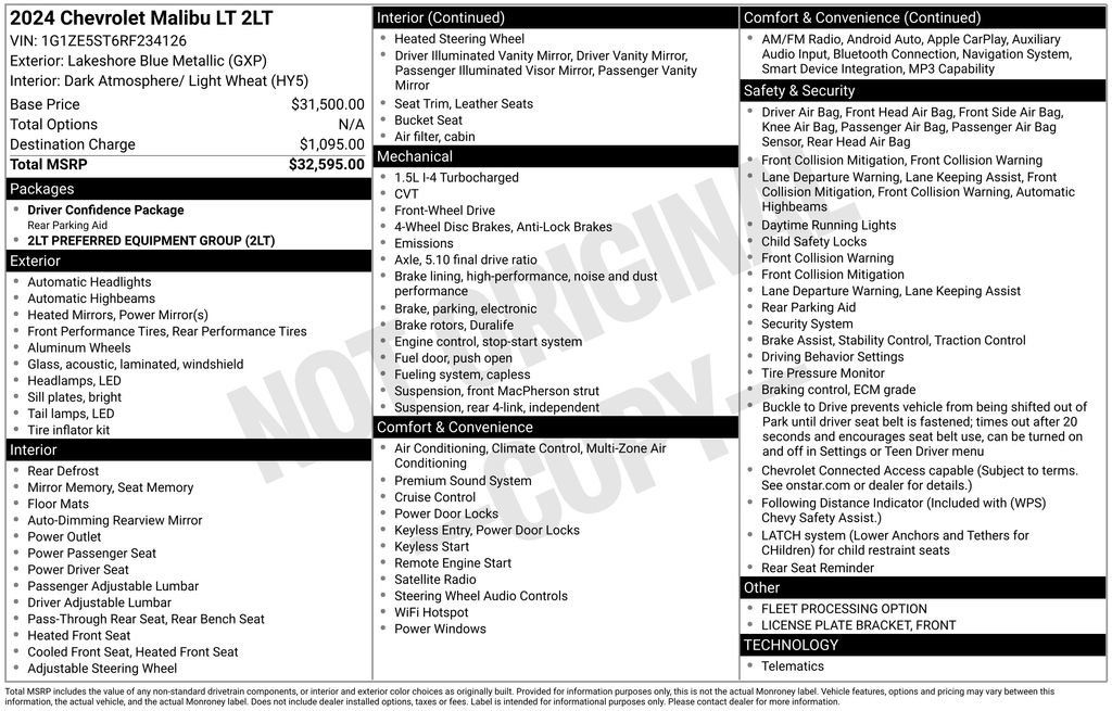 Used 2024 Chevrolet Malibu LT FWD image 27