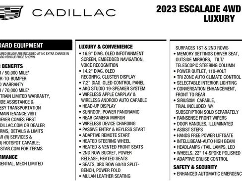 Used 2023 Cadillac Escalade Premium Luxury AWD/4WD image 18