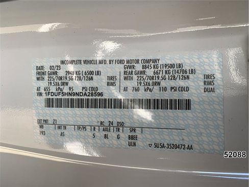 Used 2022 Ford F550 4x4 Regular Cab Super Duty image 18