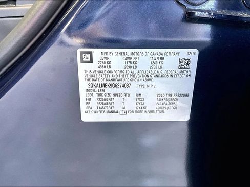 Used 2016 GMC Terrain SLE FWD image 16