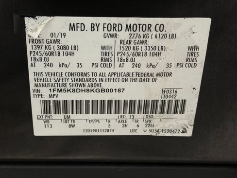 Used 2019 Ford Explorer XLT AWD/4WD image 19