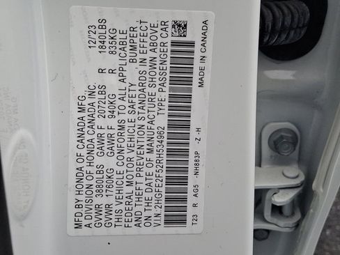 Certified 2024 Honda Civic Sport image 27