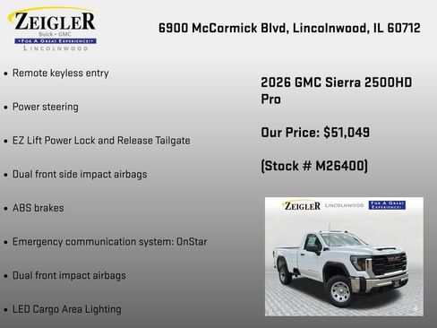 New 2026 GMC Sierra 2500 Pro w/ Convenience Package AWD/4WD image 18