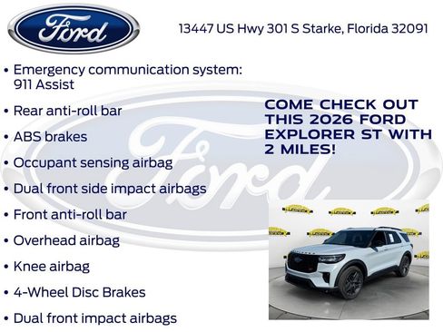 New 2026 Ford Explorer ST RWD image 30