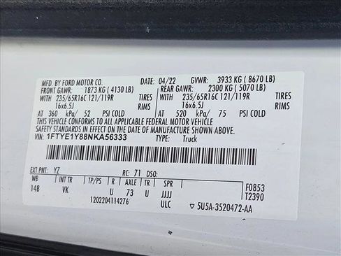 Used 2022 Ford Transit 150 Low Roof image 21