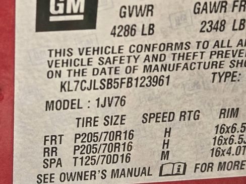 Used 2015 Chevrolet Trax LT w/ LPO, Cargo Package image 36