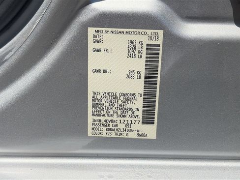 Used 2019 Nissan Altima 2.5 SV FWD image 32