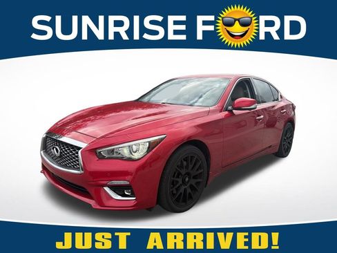 Used 2021 INFINITI Q50 Luxe w/ Cargo Package image 1