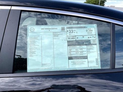 New 2027 Nissan Sentra S w/ Floor Mat Package FWD image 13