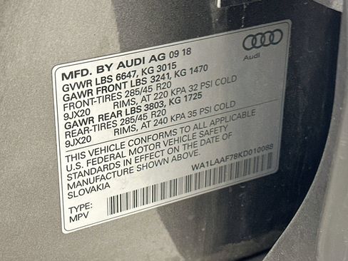 Used 2019 Audi Q7 3.0T Premium Plus w/ Premium Plus Package AWD/4WD image 48
