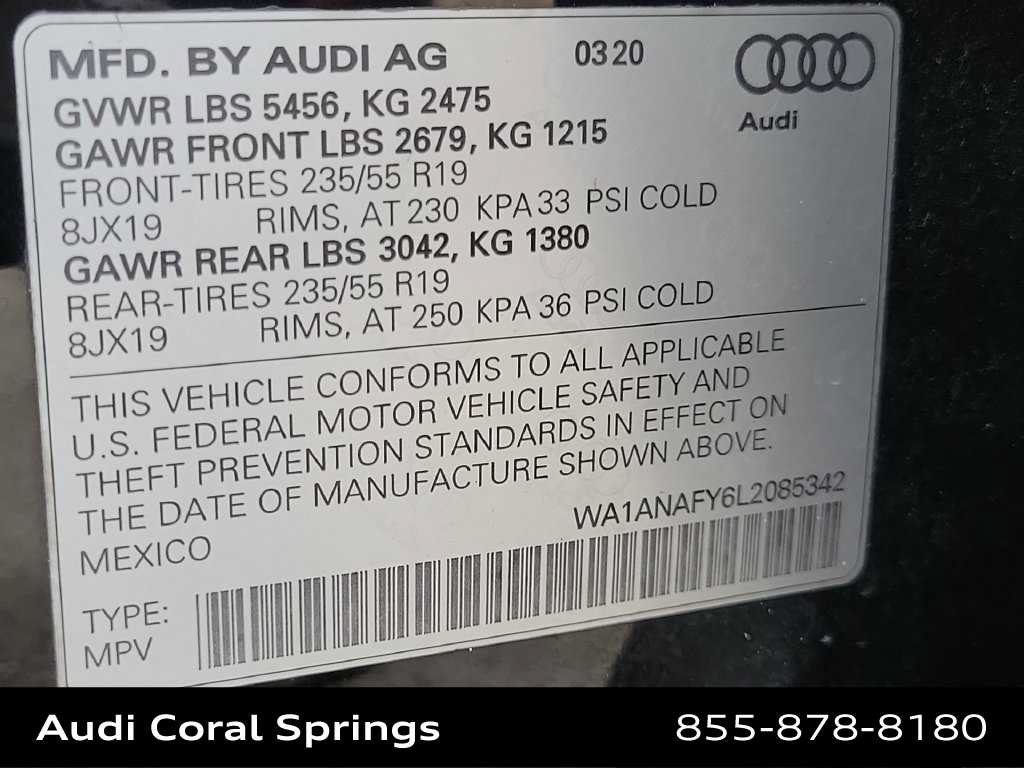 Used 2020 Audi Q5 2.0T Premium w/ Titanium Sport Package AWD/4WD image 29