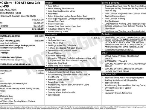 New 2025 GMC Sierra 1500 AT4 w/ AT4 Premium Package image 16