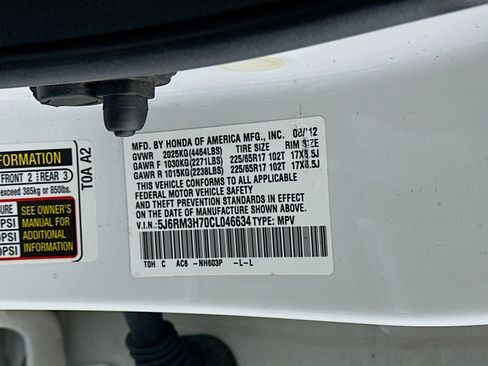 Used 2012 Honda CR-V EX-L image 12