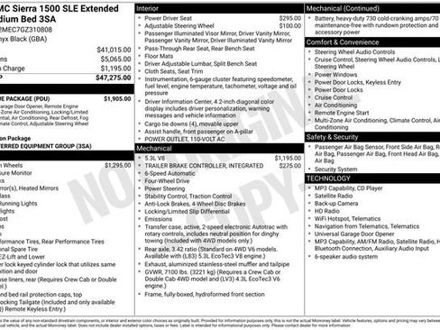 Used 2016 GMC Sierra 1500 SLE w/ SLE Value Package AWD/4WD image 3