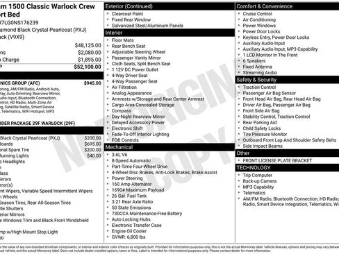 Used 2022 RAM 1500 Classic Warlock w/ Electronics Group image 43