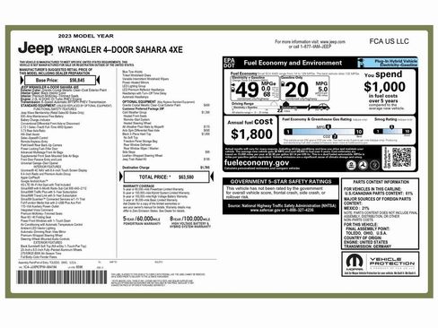 Used 2023 Jeep Wrangler Unlimited Sahara w/ Cold Weather Group image 2