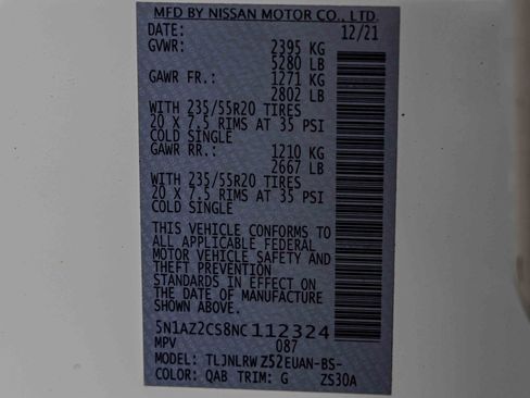 Certified 2022 Nissan Murano SL w/ SL Moonroof Package image 30