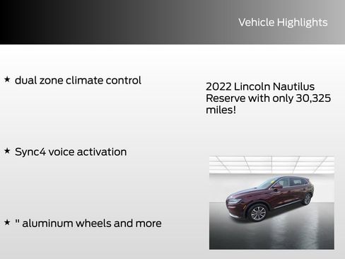Used 2022 Lincoln Nautilus Reserve image 12