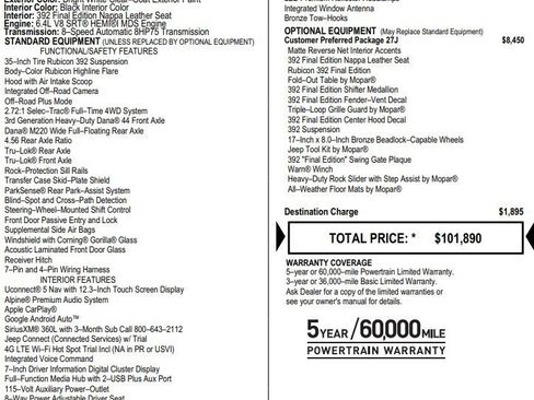 Used 2024 Jeep Wrangler Unlimited Rubicon 392 image 3