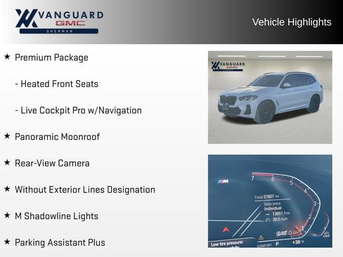 Used 2023 BMW X3 sDrive30i w/ M Sport Package image 21