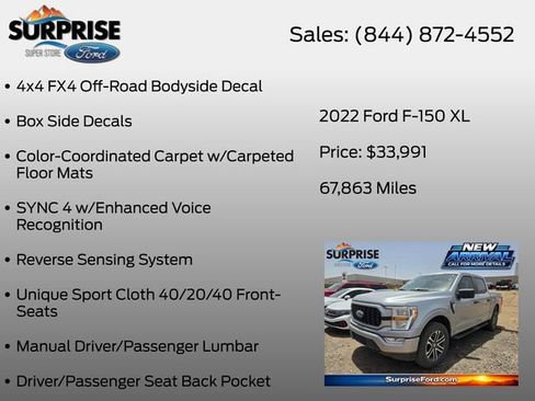Used 2022 Ford F150 XL w/ STX Appearance Package AWD/4WD image 18