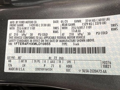 Used 2021 Ford Ranger XLT w/ Equipment Group 301A Mid image 34