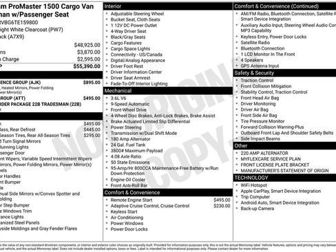 New 2026 RAM ProMaster 1500 w/ Convenience Group image 28