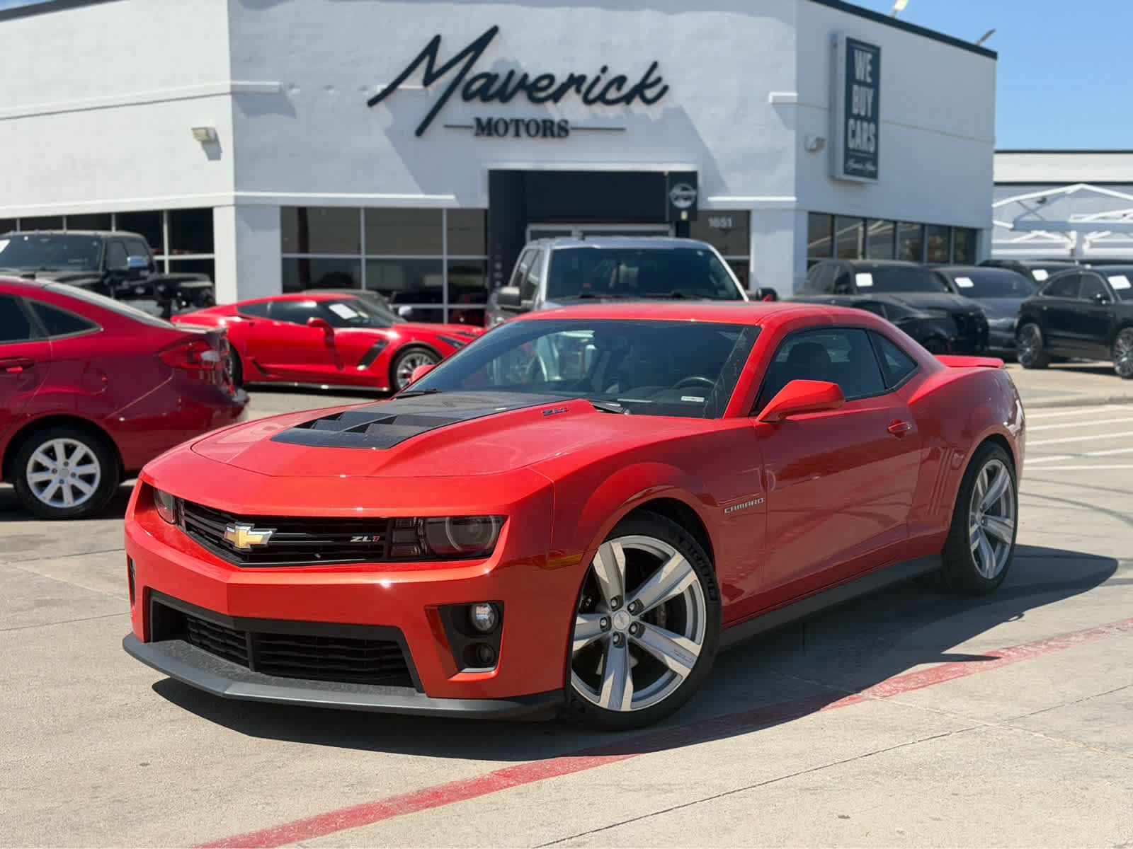 Used 2013 Chevrolet Camaro ZL1 w/ Gray Stripe Package RWD image 1