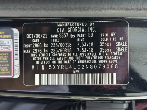 Used 2022 Kia Sorento S w/ Panoramic Sunroof Package image 45