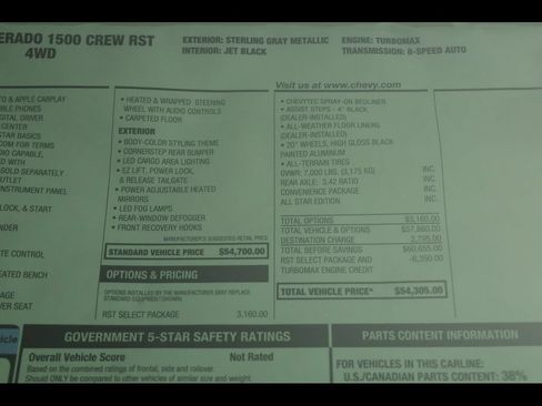 New 2026 Chevrolet Silverado 1500 RST w/ RST Select Package AWD/4WD image 26