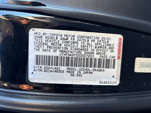 Used 2002 Lexus SC 430 Convertible image 29