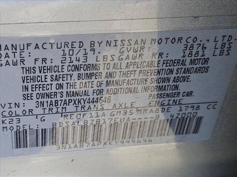 Used 2019 Nissan Sentra S FWD image 15
