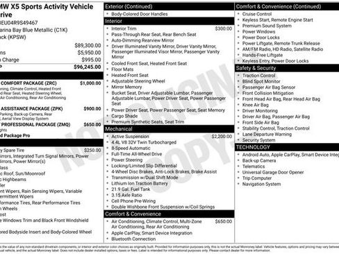 Certified 2024 BMW X5 M60i w/ Climate Comfort Package image 20