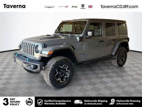 Used 2021 Jeep Wrangler Unlimited Rubicon 4xe w/ Steel Bumper Group image 1