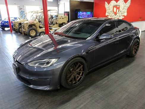 Used 2021 Tesla Model S Plaid AWD/4WD image 2