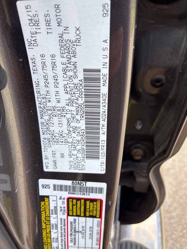 Used 2015 Toyota Tacoma PreRunner w/ Convenience Package RWD image 14