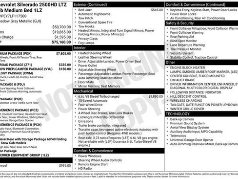 Used 2020 Chevrolet Silverado 2500 LTZ w/ LTZ Premium Package image 22