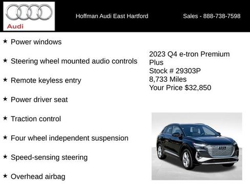 Used 2023 Audi Q4 e-tron Premium Plus w/ Premium Plus AWD/4WD image 36