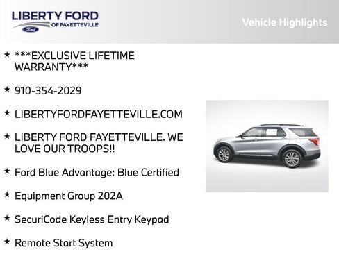 Used 2023 Ford Explorer XLT w/ Equipment Group 202A RWD image 5