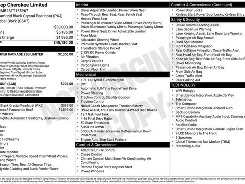 New 2026 Jeep Cherokee Limited AWD/4WD image 8