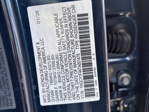 New 2026 Honda Accord SE image 21