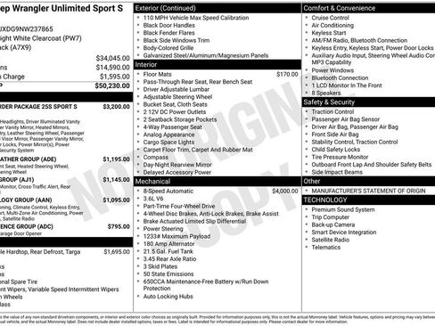 Used 2022 Jeep Wrangler Unlimited Sport image 46