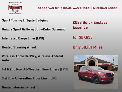 Used 2023 Buick Enclave Essence w/ Experience Buick Package image 25