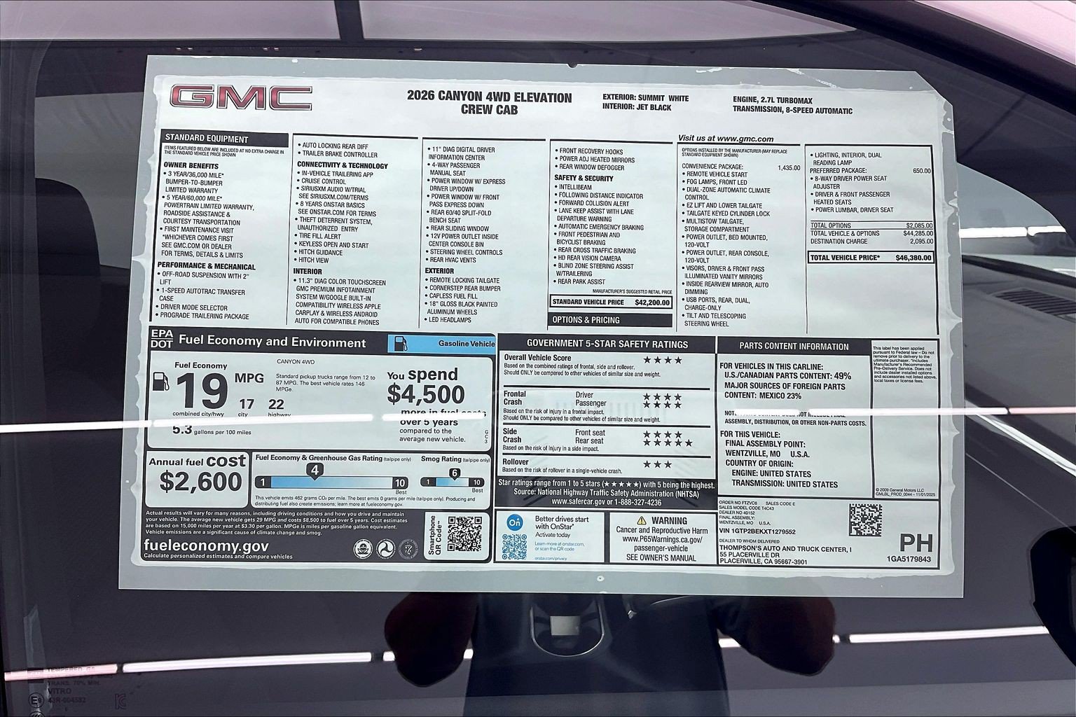 New 2026 GMC Canyon Elevation w/ Convenience Package AWD/4WD image 21