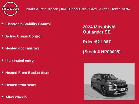 Used 2024 Mitsubishi Outlander SE FWD image 3