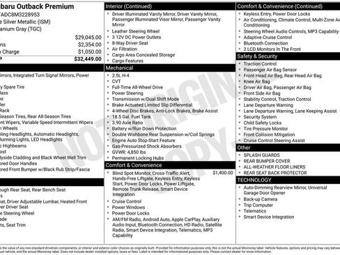 Used 2021 Subaru Outback Premium image 2