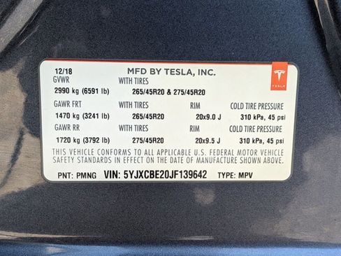 Used 2018 Tesla Model X 75D AWD/4WD image 26